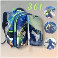 Школьный рюкзак, Ранец 3в1 / Рюкзак для мальчика / Портфель ортопедический / три сменяющихся изображения
