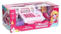 ZABIAKA Касса-калькулятор "Мини магазин" с аксессуарами, розовый, свет, звук №SL-0775 1201520