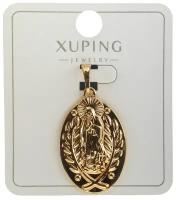 Кулон подвеска иконка овальная бижутерия под золото Xuping