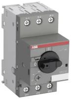Автомат ABB MS116-1.0 50 кА с регулируемой тепловой защитой 0.63A - 1.0А 1SAM250000R1005, 1 шт