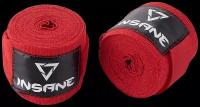 Бинт боксерский INSANE BASE IN22-HW300, хлопок, красный, 4,5 м