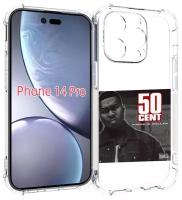 Чехол MyPads 50 Cent - Power Of The Dollar для iPhone 14 Pro задняя-панель-накладка-бампер