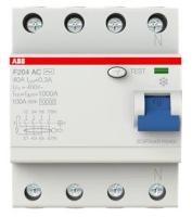 Выключатель дифференциального тока (УЗО) F204 AC-40/0.3 ABB 2CSF204001R3400