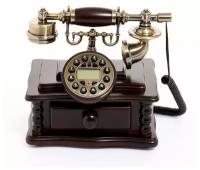 Ретро-телефон "Письменный стол", с ящиком, 16 х 25 х 26 см 3573454