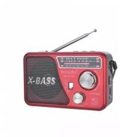 Радиоприемник WAXIBA XB-521URT X-BASS/ Фонарик/Аккумулятор 18650/ AM, FM, SW/USB, TF, MP3
