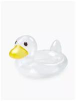 121018, Круг для плавания детский Happy Baby круг надувной спасательный DUCK круг спасательный фигурный в форме утки, прозрачный