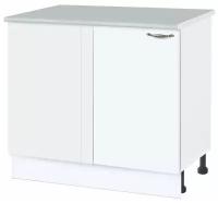 Шкаф кухонный напольный КНУ 1000 (фасад белый)