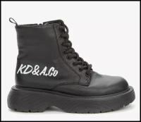 ботинки KEDDO детские (для девочек) черный/37