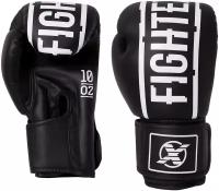 Боксерские перчатки Fight EXPERT Function, искусственная кожа, 10 унций, Черный
