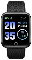 Смарт-часы Digma Smartline H2 1.3" TFT черный (H2B)