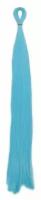 Термоволокно для точечного афронаращивания, 65 см, 100 гр, гладкий волос, цвет светло-голубой(#Т4516)