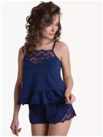 Пижама женская Mon Plaisir топ с шортами хлопковая кружевная легкая одежда для сна арт.7145497 размер 44