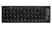 Наклейки на клавиатуру с английскими и японскими буквами, черные