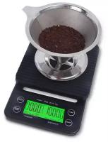 Электронные весы для кофе с таймером 3kg/0.1