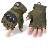 Тактические перчатки беспалые Army Tactical Gloves Зеленые Oliva M