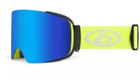 Горнолыжные очки Н56 для зимнего вида спорта Анти-туман, со сменными линзами (Lenses Color: C8) и УФ-защитой (UV400). Корпус: Жёлтый