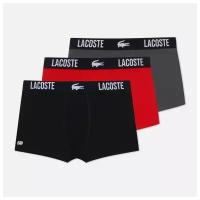 Комплект мужских трусов Lacoste Underwear 3-Pack Classic Trunk чёрный, Размер M
