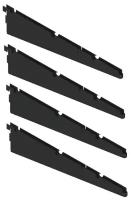 Кронштейн для полок и корзин гардеробной системы "Титан-GS" (435) (комплект 4шт) Цвет: Черный