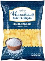 Картофель хрустящий рифленый "Московский картофель" с Морской солью 130г