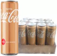 Газированный напиток Coca-Cola Vanilla 0.33 л ж/б упаковка 12 штук