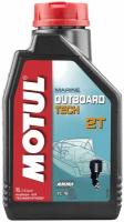 Полусинтетическое моторное масло Motul Outboard Tech 2T, 1 л
