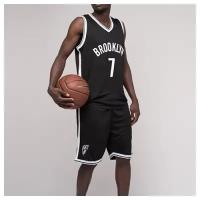 Баскетбольная форма Бруклин Нетс №7 Кевин Дюрант, взрослая черно-белая