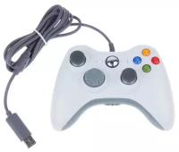 Джойстик (геймпад) проводной для Xbox 360 и PC Белый