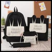 Рюкзак комплект 4в1/ Ранец школьный для мальчика и для девочек/ Сумка шоппер/ Модный рюкзак 4в1
