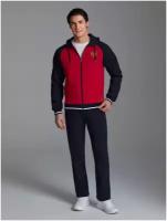 Костюм Red-n-Rock's, толстовка и брюки, повседневный стиль, прямой силуэт, размер 46, красный