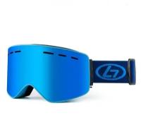 Горнолыжные очки Н57 для зимнего вида спорта Анти-туман, со сменными магнитными линзами (Lenses Color: Blue) и УФ-защитой (UV400)
