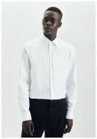 693650_01 Seidensticker Белая рубашка Slim Fit длинный рукав Non Iron