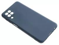 Силиконовый чехол TPU Case матовый для Samsung A22 синий