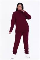 Женский спортивный костюм( олимпийка+ брюки) винного цвета , размер 48-50