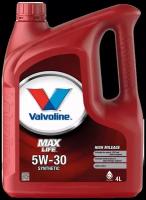 Синтетическое моторное масло VALVOLINE MaxLife 5W-30, 4 л