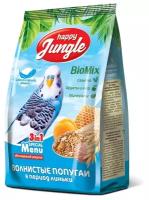 Корм Happy Jungle для волнистых попугаев при линьке, 500 гр