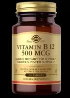 Таблетки SOLGAR Vitamin B12, 0.2 г, 500 мкг, 100 шт