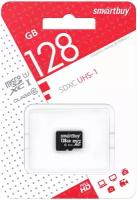 Карта памяти SmartBuy microSDXC 128 ГБ Class 10, UHS Class 1, R/W 90/25 МБ/с, 1 шт., черная