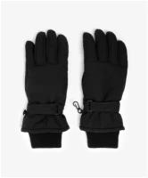 Перчатки зимние плащевые черные Gulliver, размер 16, модель 22210BJC7605