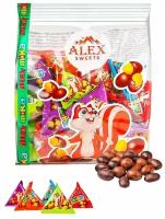 Конфеты Alex Sweets (Алекс Групп) драже AlexMika арахис в тёмной глазури, 500 грамм