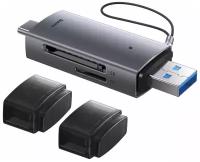 Картридер Baseus Lite Series USB-A & Type-C to SD/TF Card Reader (WKQX060113)