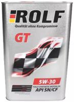 Синтетическое моторное масло ROLF GT 5W-30 SN/CF, 4 л