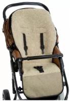 Вкладыш меховой в детскую коляску, двусторонний матрасик для детской коляски, чехол сменный