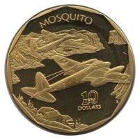 (1991) Монета Маршалловы Острова 1991 год 10 долларов "Москито" Латунь UNC