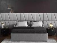 Панель кровати Eco Leather Silver 50х50DP см 2 шт