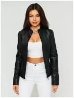Куртка косуха женская E-Lisman&ZG, размер 7XL(58) цвет черный