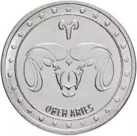 Памятная монета 1 рубль. Овен. Знаки зодиака. Приднестровье, 2016 г. в. Монета в состоянии UNC (без обращения)
