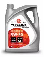 Синтетическое моторное масло Takayama 5W-30 АPI SN/CF, 4 л