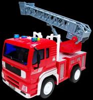 Пожарный автомобиль Нордпласт Пожарная Машина С Лестницей 9/0074 1:20, 23.5 см, красный