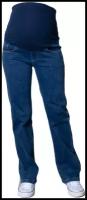 Утепленные джинсы клеш от бедра Мамуля Красотуля для беременных синий деним 42
