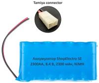 Аккумулятор ShopElectro SE2300АА, 8.4 В, 2300 мАч/ 8.4 V, 2300 mAh, NiMH, с коннектором Tamiya